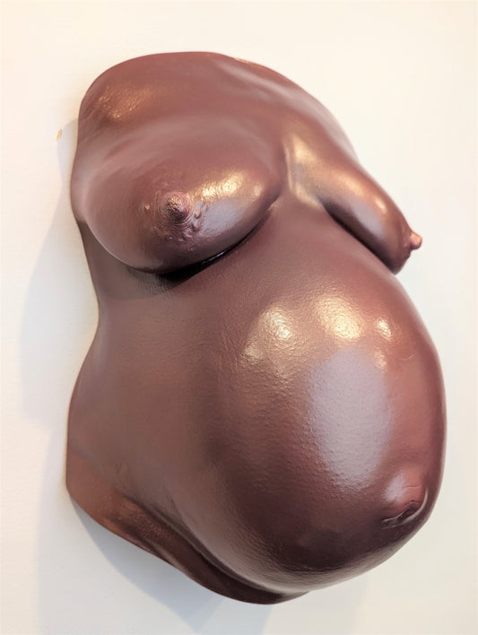 Hyper-realistic Sculpture of a Life Size Female (Courtney) Pregnant Torso