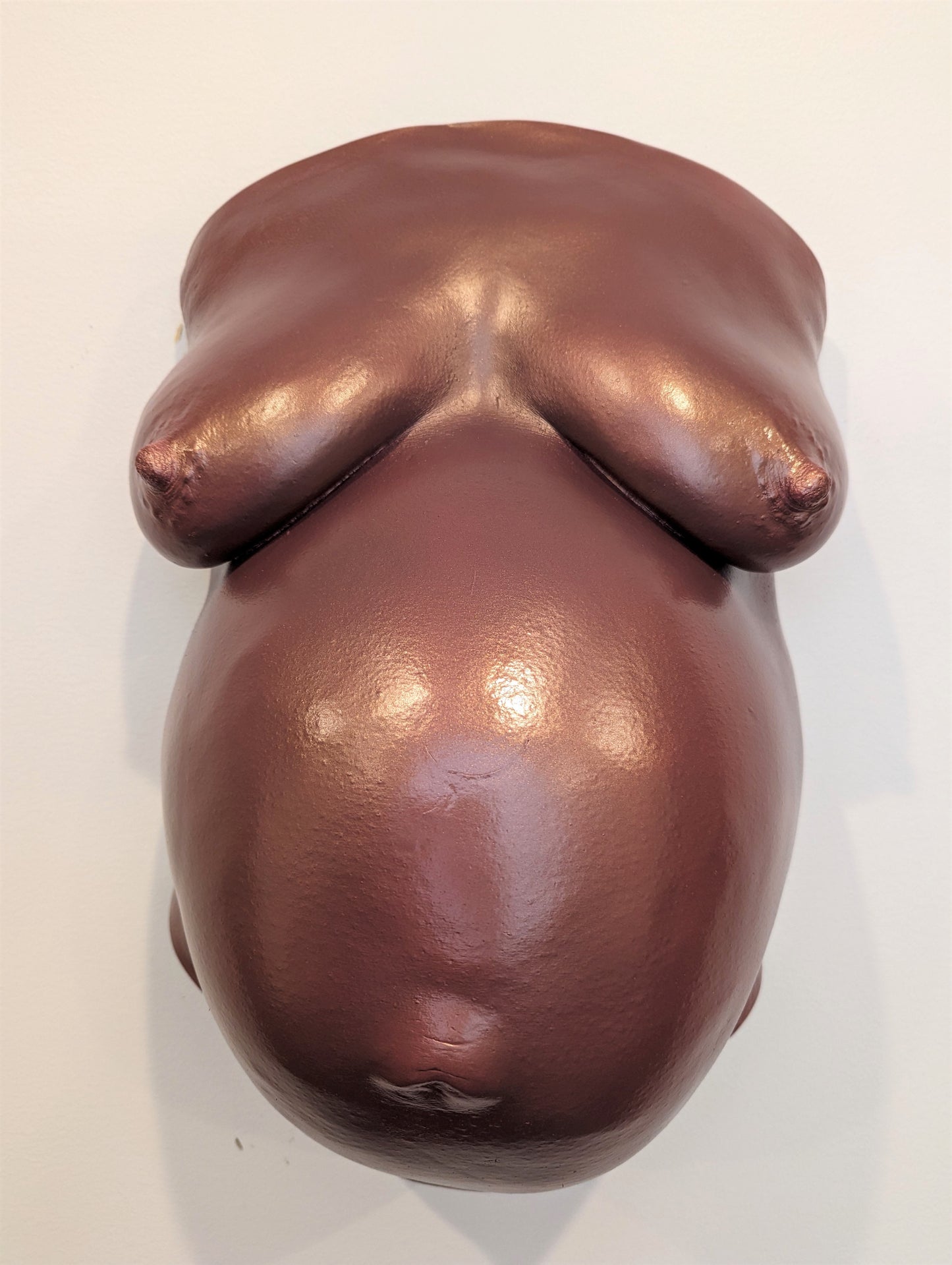Hyper-realistic Sculpture of a Life Size Female (Courtney) Pregnant Torso